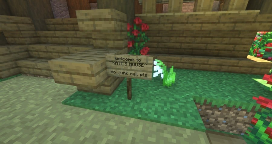 Minecraft: The sign outside my house