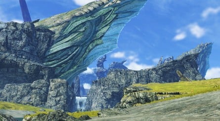 Xenoblade Chronicles Millick Meadows Waterfall And Wing