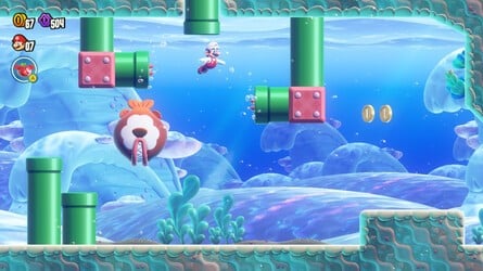 Super Mario Bros. Wonder Walkthrough: Petal Isles - Leaping Smackerel 5