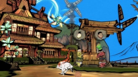 Okami is up there with Wind Waker in the 'timeless' art style stakes — it still looks incredible.