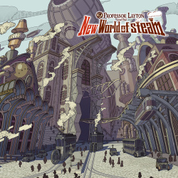 Professor Layton and the New World of Steam Cover