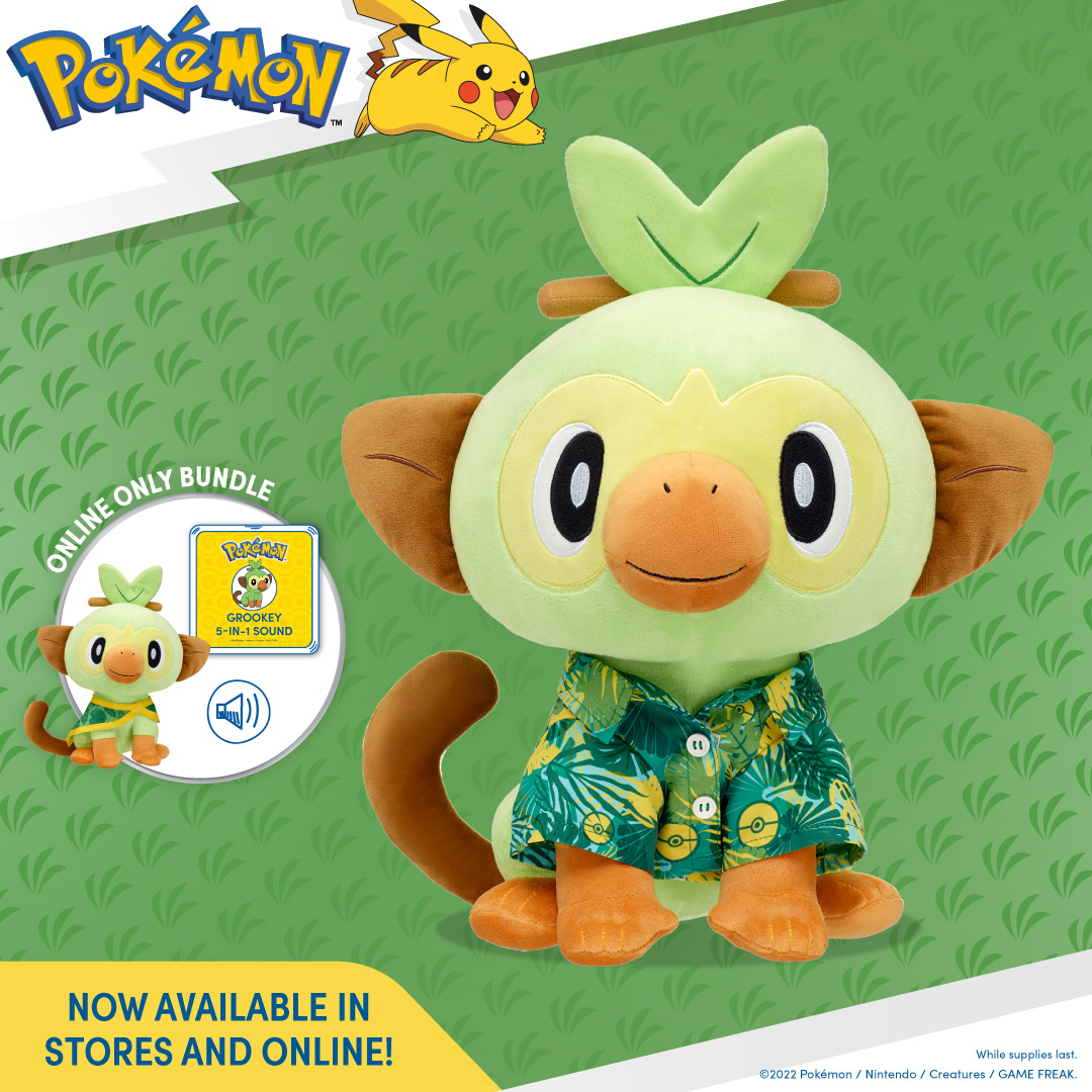 Grookey Is The Latest Pokemon To Join The Build A Bear Range Nintendo Life