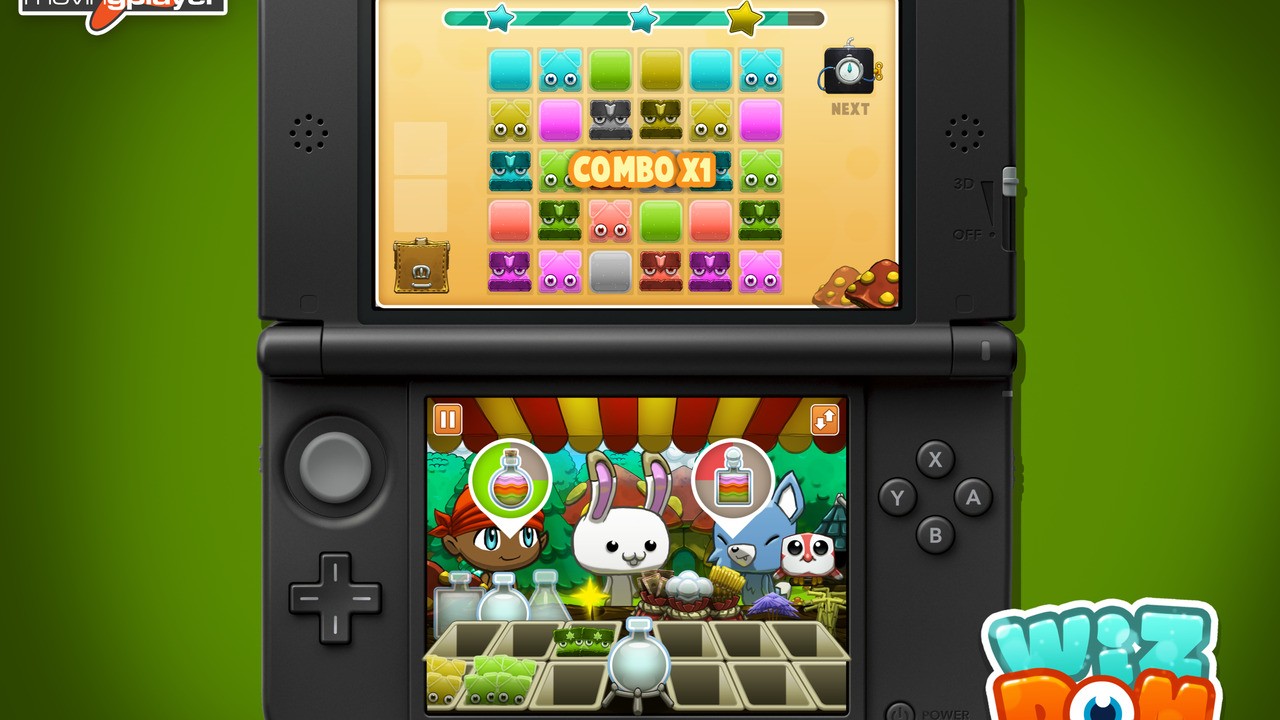 Moving Player の今後の 3DS eShop タイトル「Wizdom」のマッチ 3