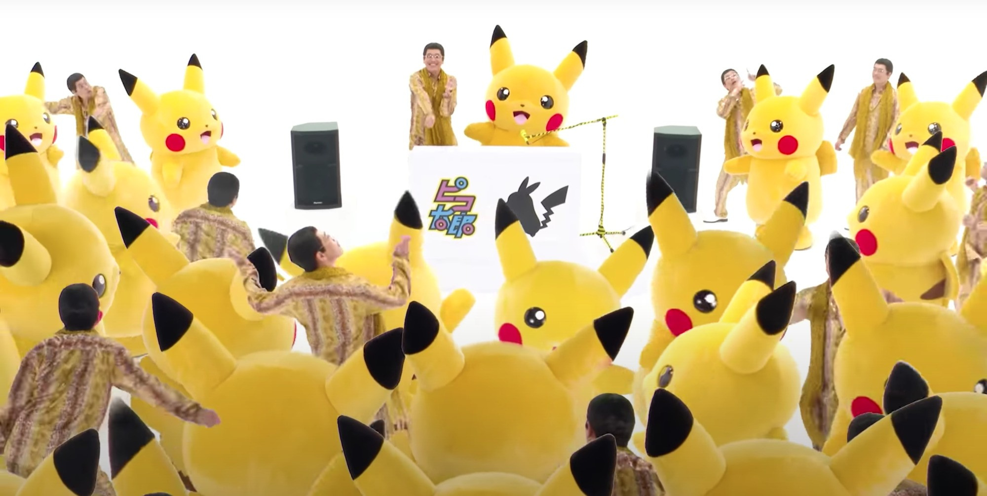 Random Japanese Comedian Pikotaro Has Joined Forces With Pokemon S Pikachu For A New Viral Hit Nintendo Life