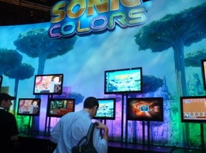 Sonic Colors on display