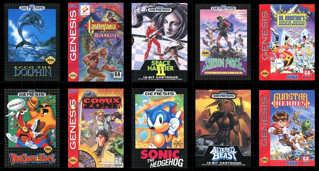 sega genesis classics list of games