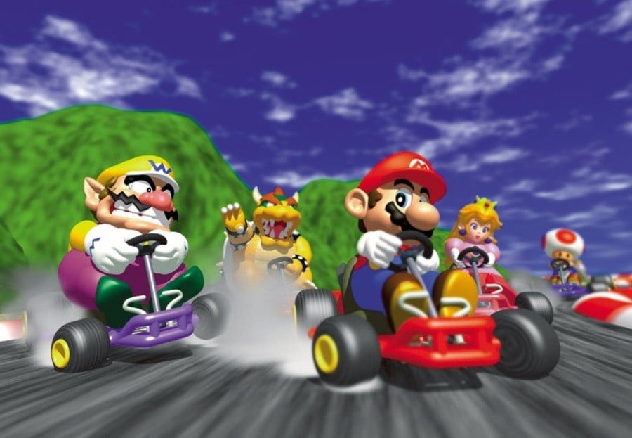 Ecranul de titlu al Mario Kart 64