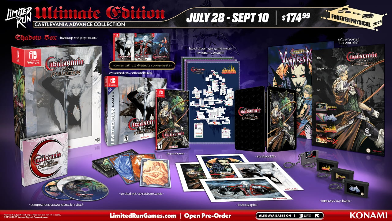 Castlevania Advance Collection Scores A Physical Switch Release, Pre-Orders  Live