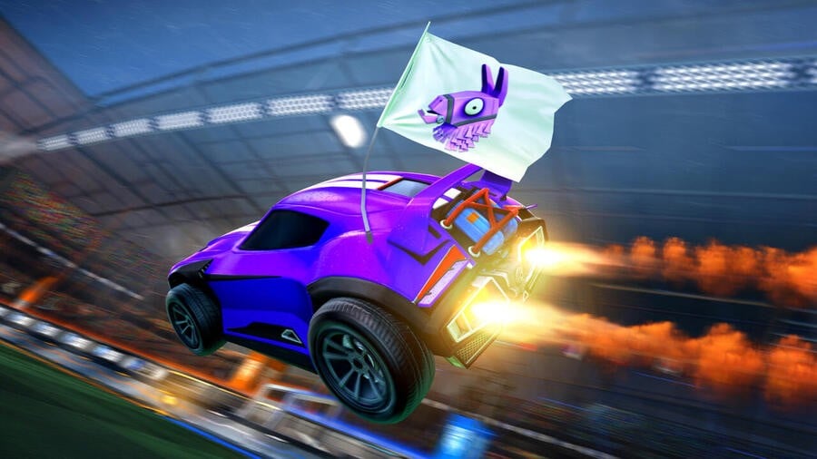 The Fortnite Battle Bus Drops Into Rocket League's Very First FreeToPlay Event Later This Week