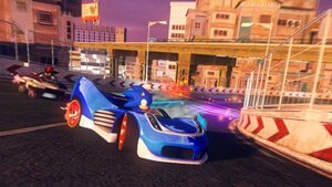 Sonic at full speed