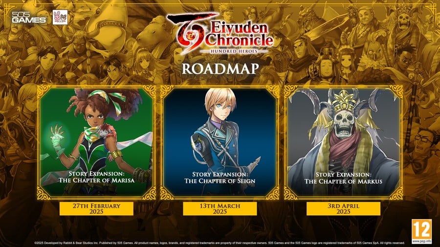 Eiyuden Chronicle: Hundred Heroes - DLC Roadmap