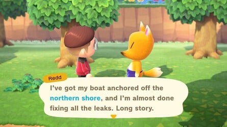 Leaky Boat Redd Animal Crossing New Horizons
