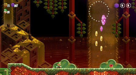 Super Mario Bros. Wonder Walkthrough: World 3 - POOF! Badge Challenge - Crouching High Jump 1 4