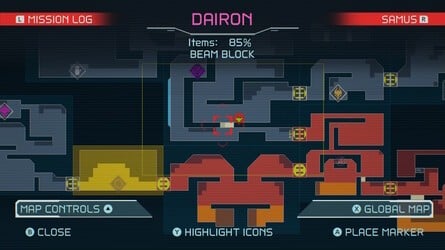 Metroid Dread Dairon Map 2