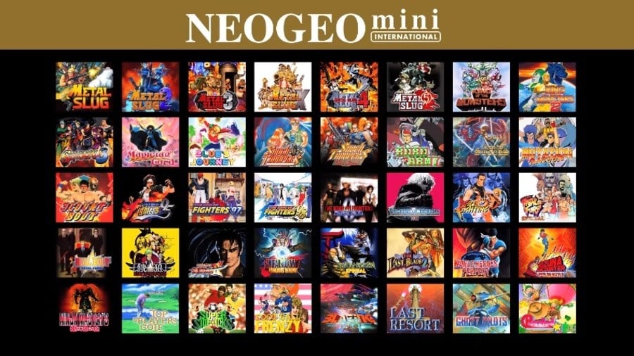 These Are The Games Included In SNK's Neo Geo Mini And Neo Geo Mini  International