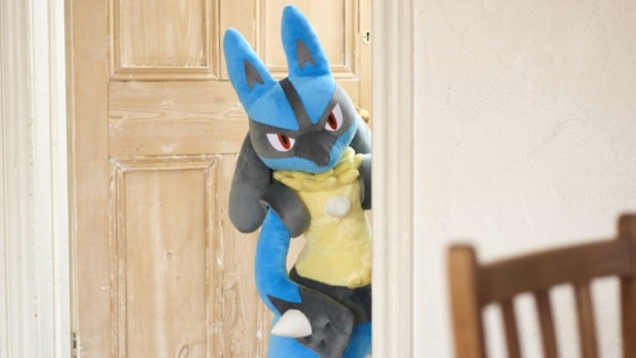 Shiny Lucario 8-bit Plush 