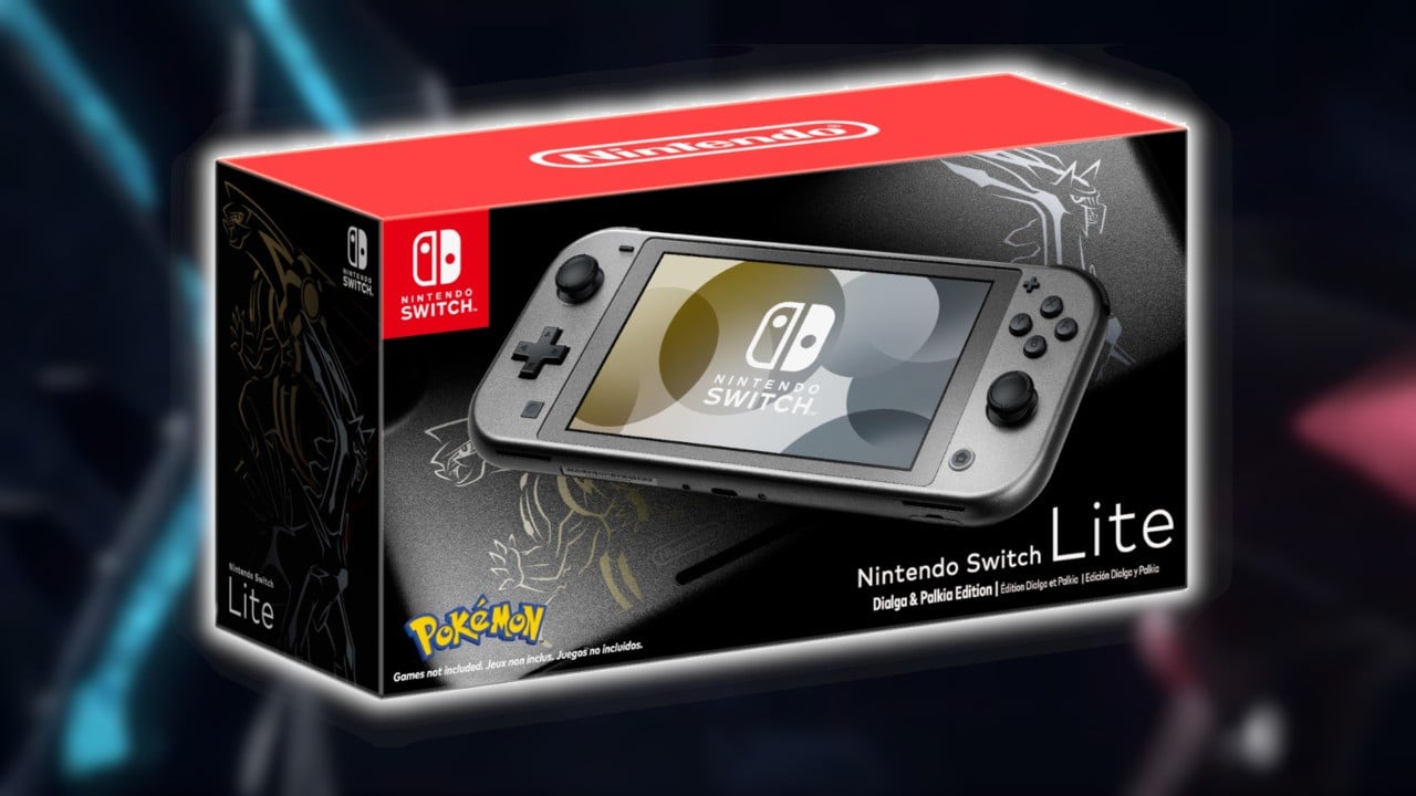 Comprei um Nintendo Switch Lite versão especial do Pokemon Dialga e Pa