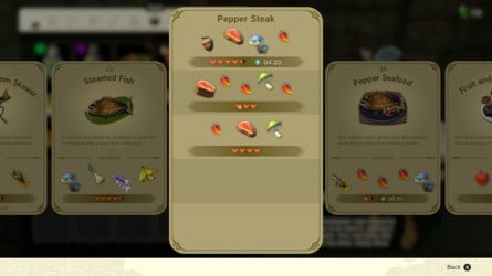 Zelda: Tears Of The Kingdom: Recipes List - Cooking Guide 9