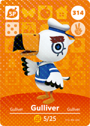 Gulliver amiibo card