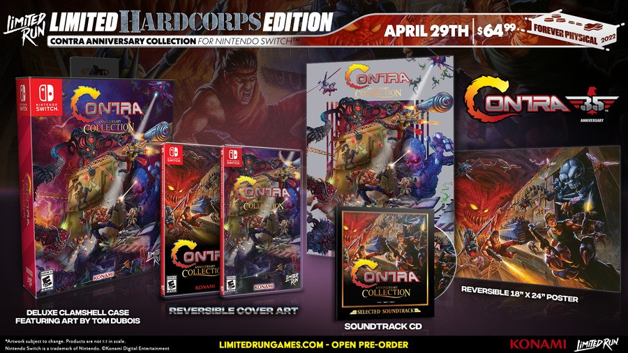 Contra Anniversary Collection Hardcorps Edition Switch Limited Edition