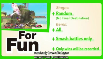 New Online Multiplayer Modes Revealed for Super Smash Bros. on 3DS and Wii U