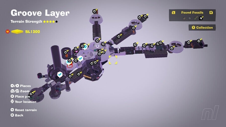 Groove Layer SL1300 Fossil Map