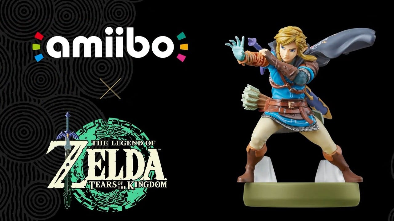 Amiibo Tears of the Kingdom Legend of Zelda Link Nintendo Switch Figure