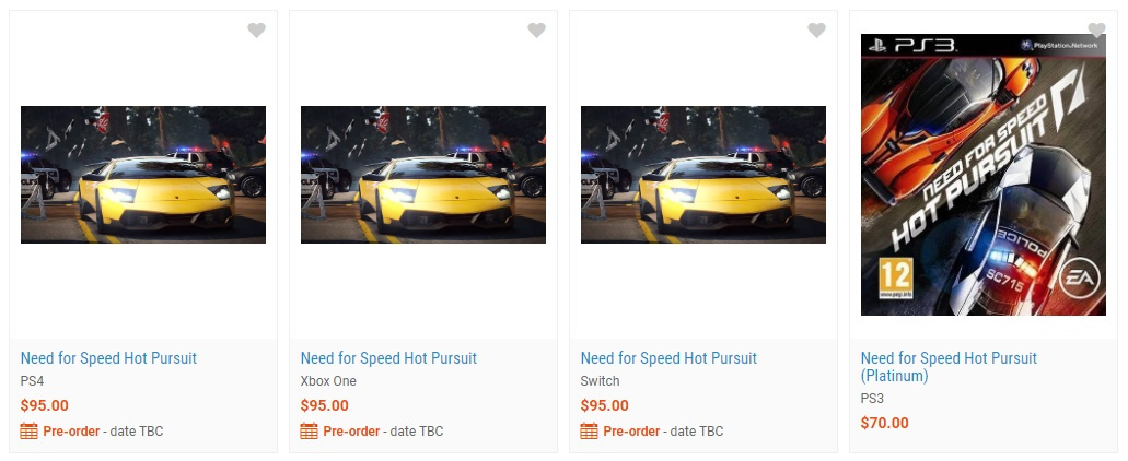 Need for speed hot store pursuit retrocompatible