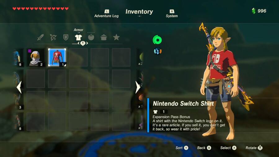 Zelda: Breath Of The Armour And Clothing Sets | Nintendo Life