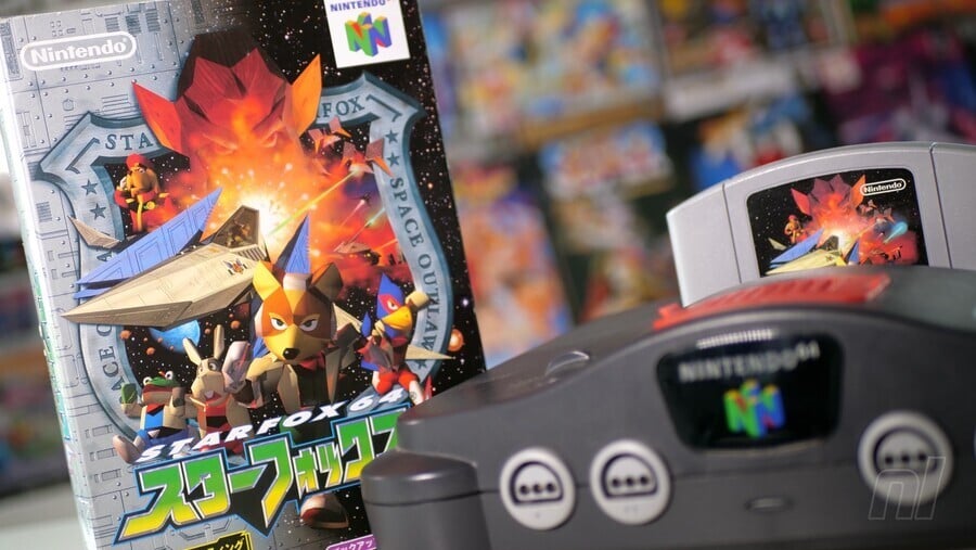 Star Fox 64 (Japanese) with Nintendo 64 console