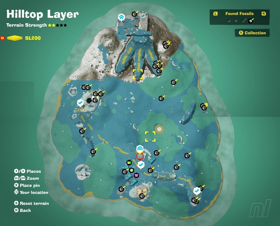 Hilltop Layer SL200 Fossil Map