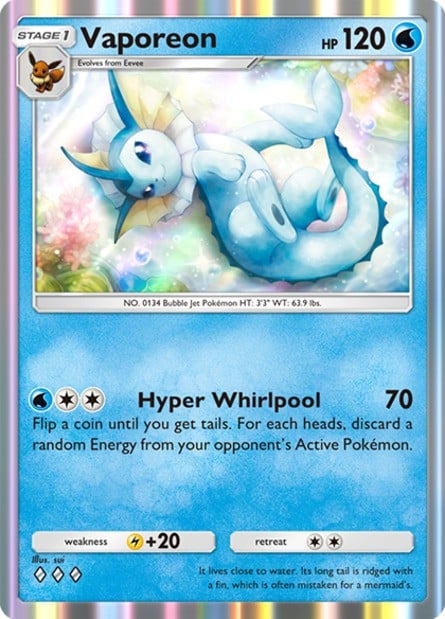 Vaporeon Pokémon TCG Pocket