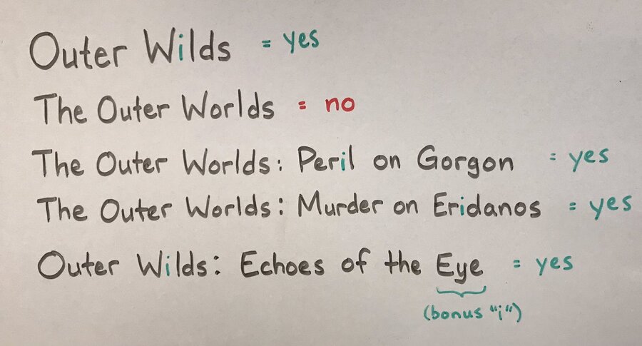 Outer WORLDS vs Outer WILDS