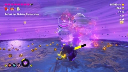 Donkey Kong Bananza Sinister Blusterwing Tempest Layer Boss