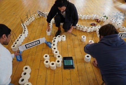 Tethering toilet rolls - it's all coming together