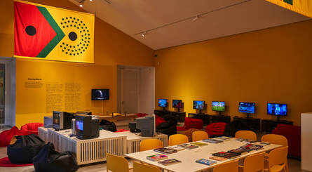 "I was saying it as a gamer. It’s pretty simple, throw some games in there, make it comfortable and there you go!" - The Gaming Room at the Wayfinder exhibition