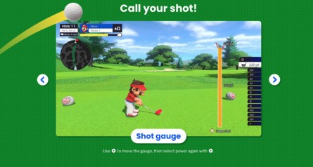 Mario Golf Super Rush website