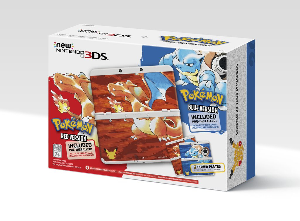 Pokémon Rosso, Blu e Giallo sbarcano con nuovi bundle su 3DS e 2DS