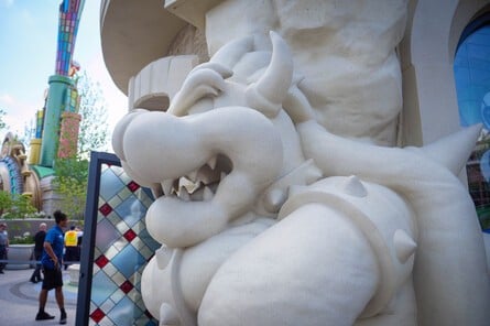 Located in Celestial Park (just outside of Super Nintendo World), you'll find a store adorned with stone statues of Nintendo's characters