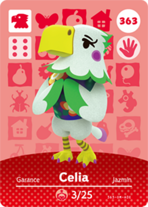 Celia amiibo card