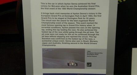 Before its closure in 2018, Donington Park's Grand Prix Collection was home to several of Senna's cars