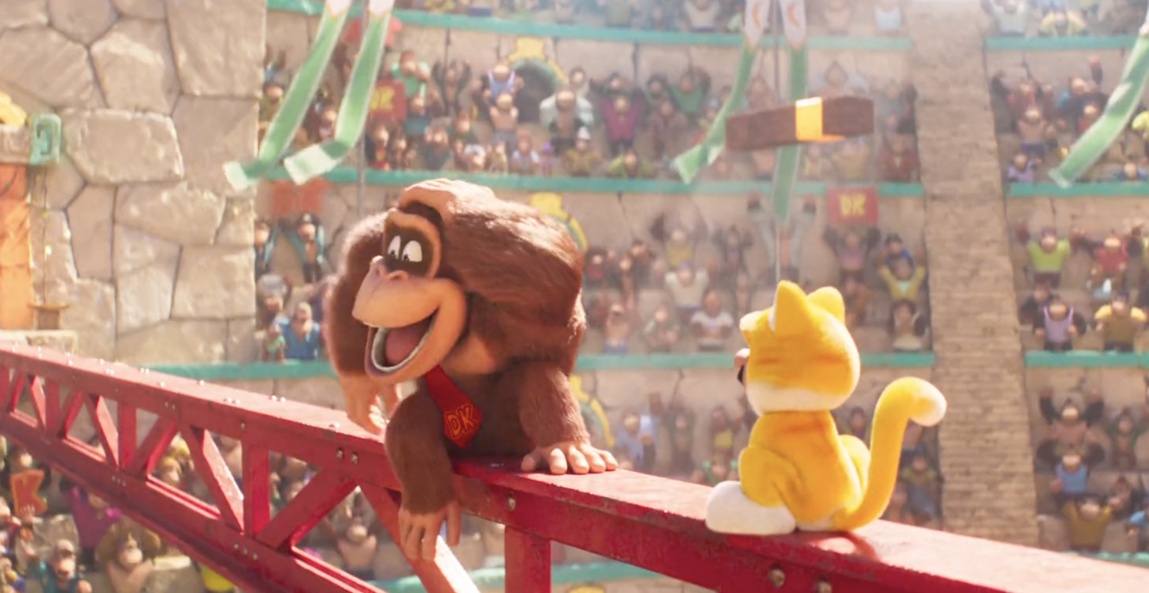 Yeni Mario Bros. Film Görüntüsü Donkey Kong Olarak Seth Rogan'ı Gösteriyor