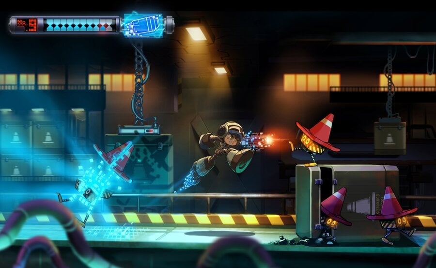 Mighty No. 9 - early footage and concept art looked rather different from the end result
