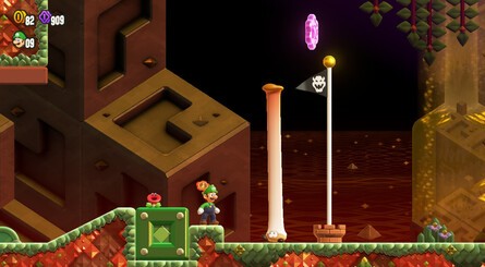 Super Mario Bros. Wonder Walkthrough: World 3 - POOF! Badge Challenge - Crouching High Jump 1 6