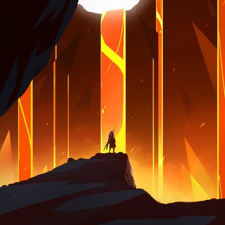 Monster Hunter Rise Lava Caverns Concept Art