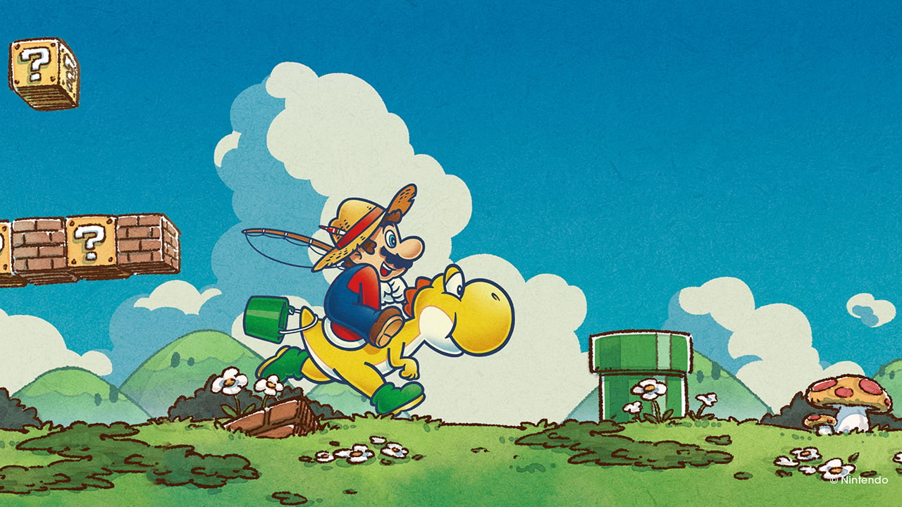 Mario And Yoshi Star In Nintendo's New Summer Wallpaper