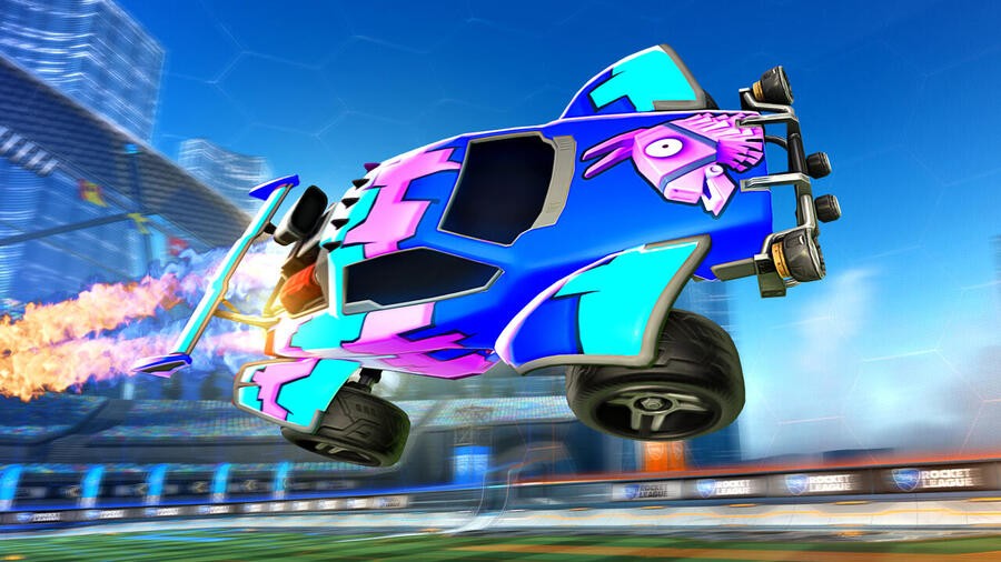 The Fortnite Battle Bus Drops Into Rocket League's Very ... - 900 x 506 jpeg 87kB