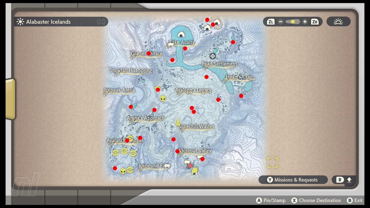 Alabaster Icelands Map Guide - Pokemon Legends: Arceus Guide - IGN
