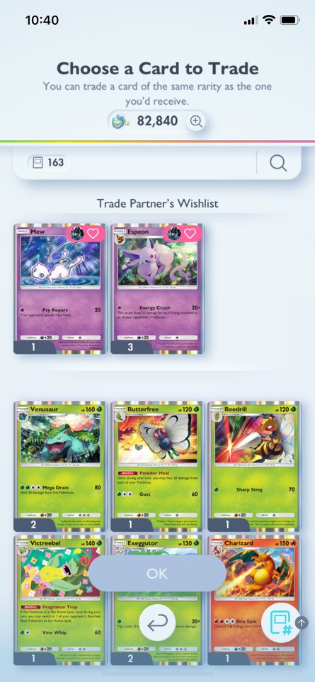 Pokémon Trading Card Game Pocket - Trading