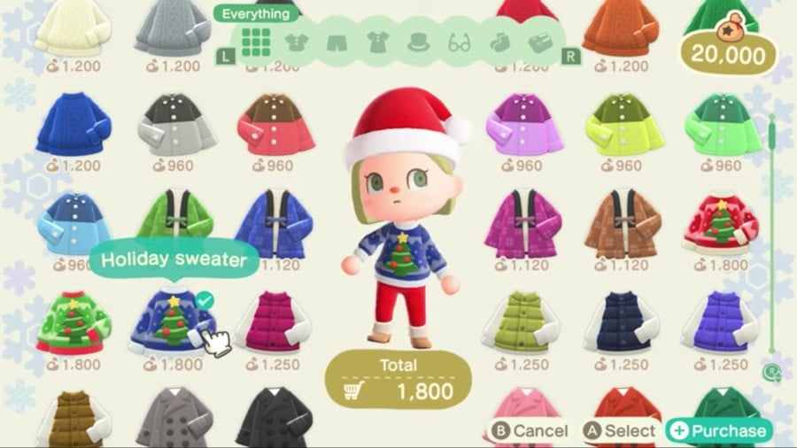 Animal Crossing December